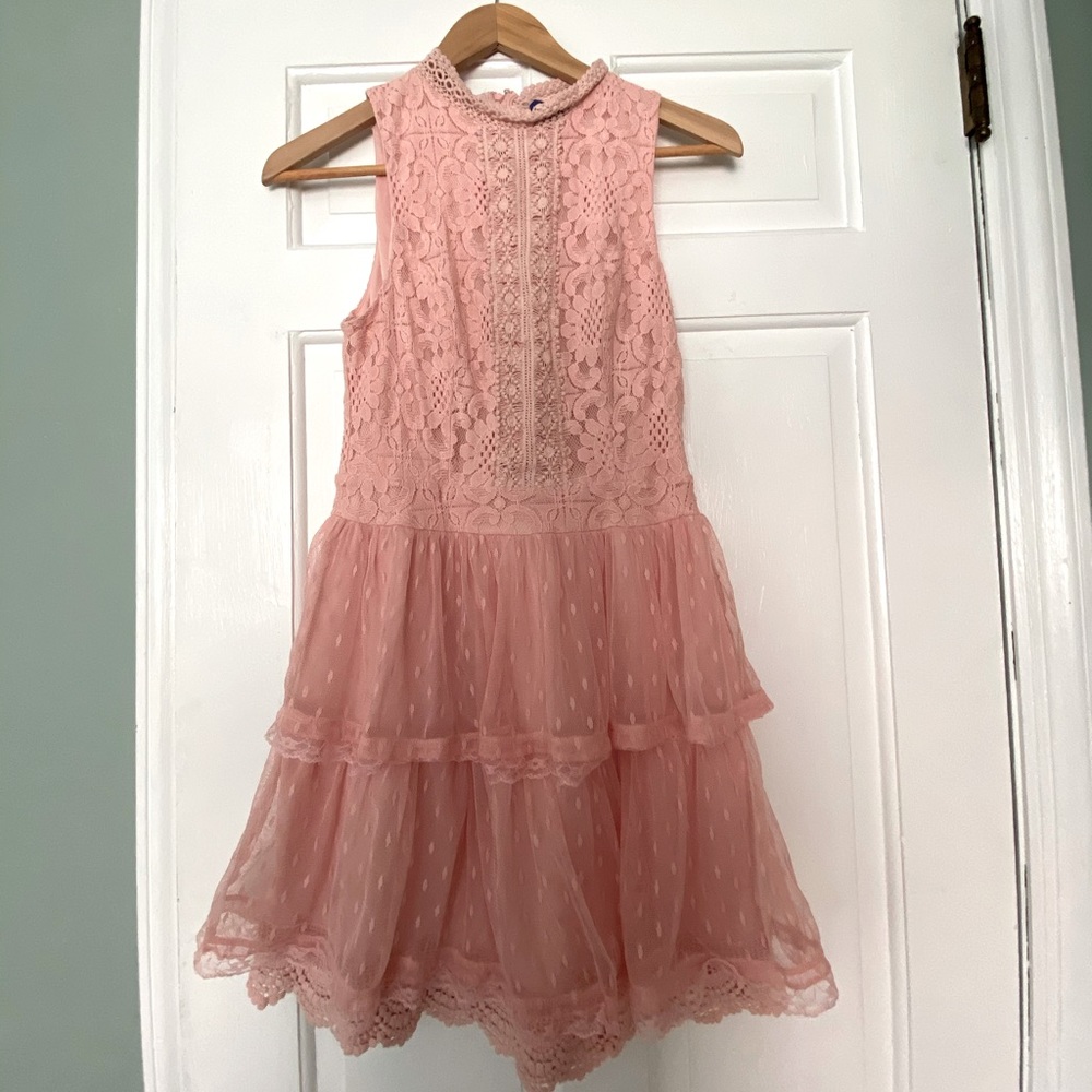 Junior/ladies medium pink mini dress